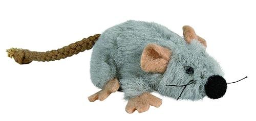 TRIXIE Souris en Peluche Jouet pour Chat, 10 cm