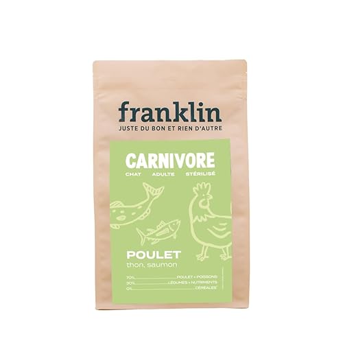 FRANKLIN - Croquette pour Chat Adulte Stérilisé - Gamme Carnivore