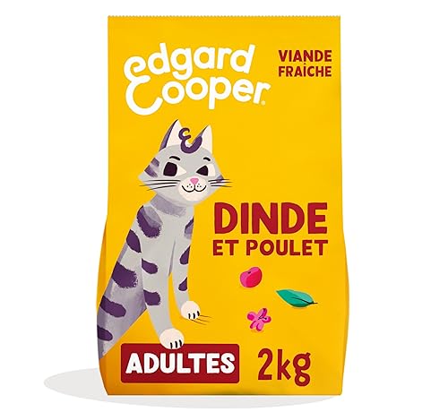 Edgard & Cooper Croquettes Chat Stérilisé, Adulte, (Dinde & Poulet,