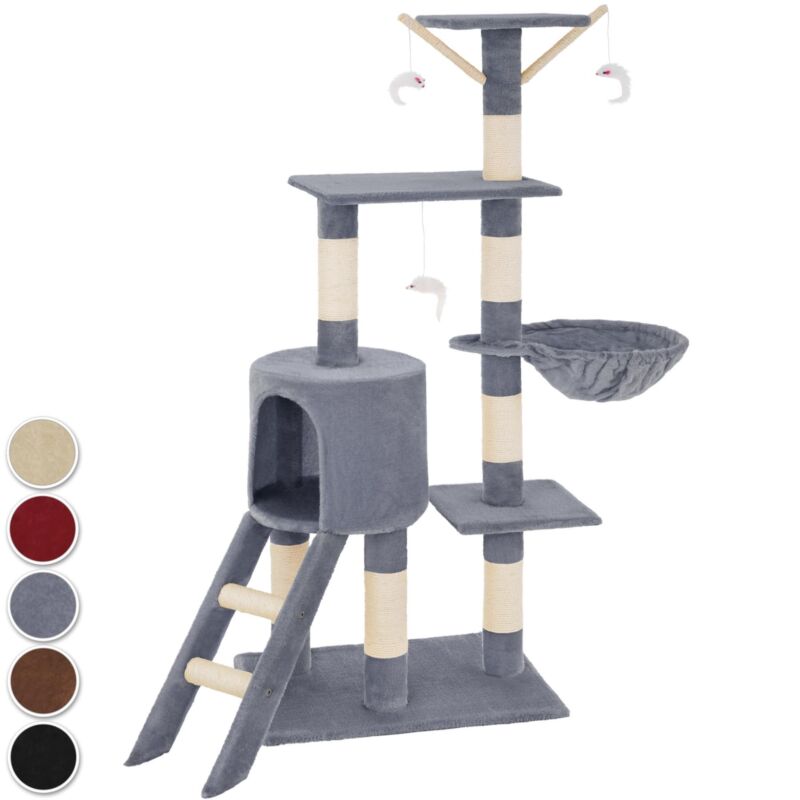 Arbre à chat griffoir escalade 144 cm système Anti-basculement inclus