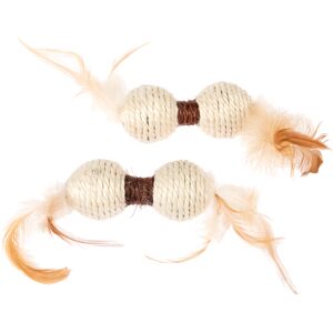 Lot de jouets TIAKI Haltères en sisal pour chat -